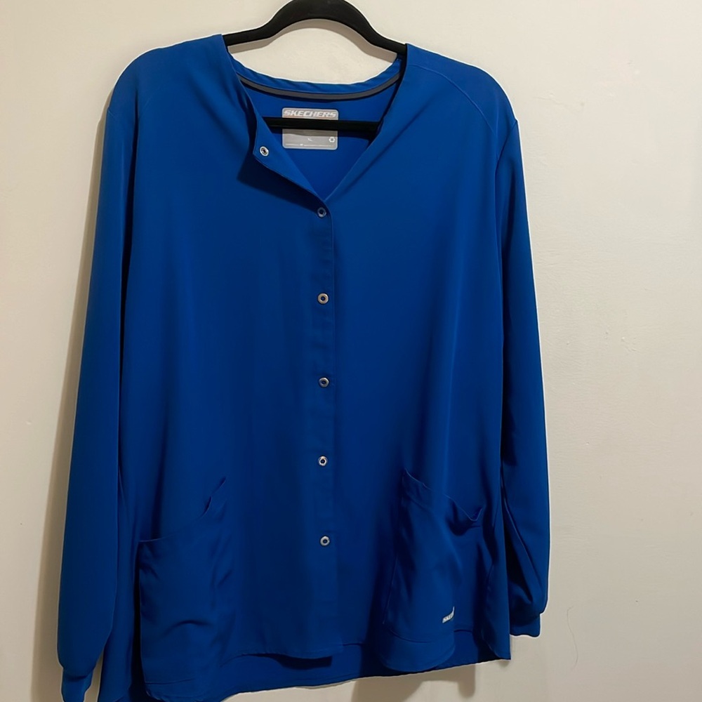 Sketchers Women’s  Blue Lab Coat Size XL Medical Field Nurse Medical Assistant